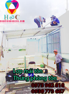 sửa mái tôn bị hỏng tại Nhà Bè